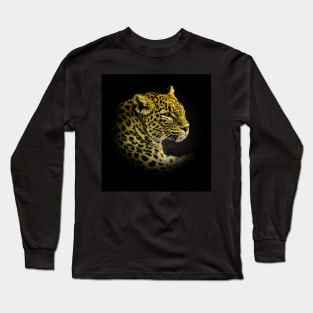 Leopard portrait Long Sleeve T-Shirt